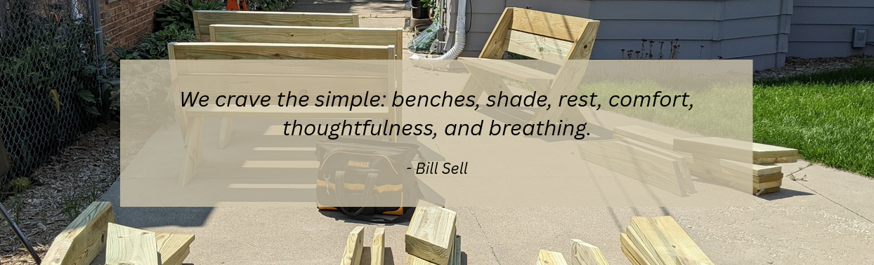 One of our bus bench builds