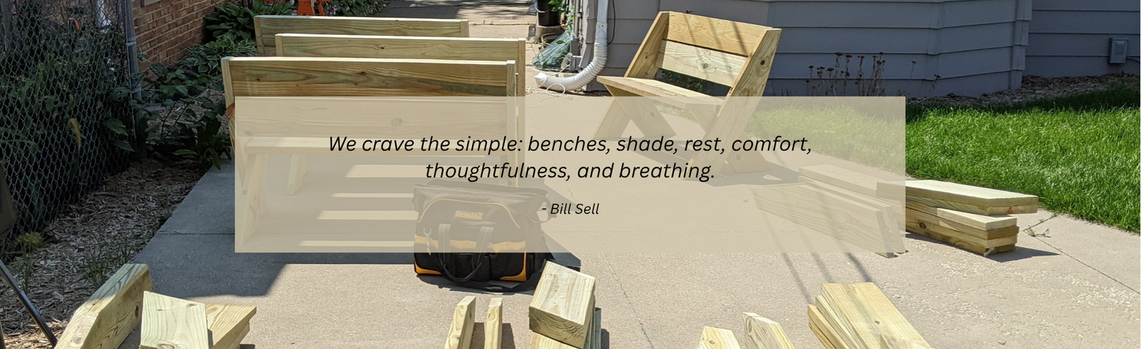One of our bus bench builds